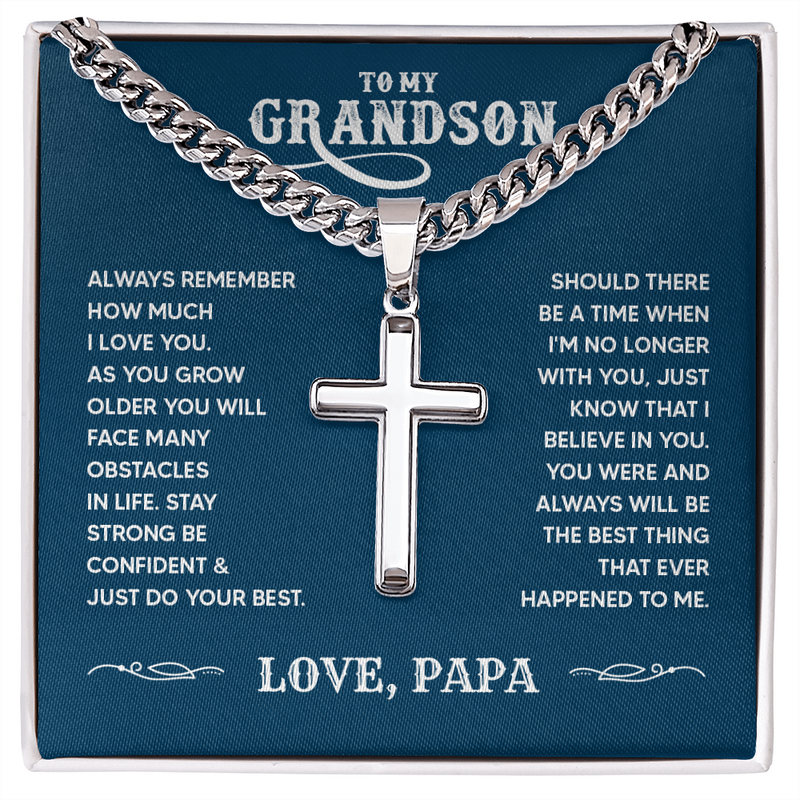 To My Grandson, Love Papa