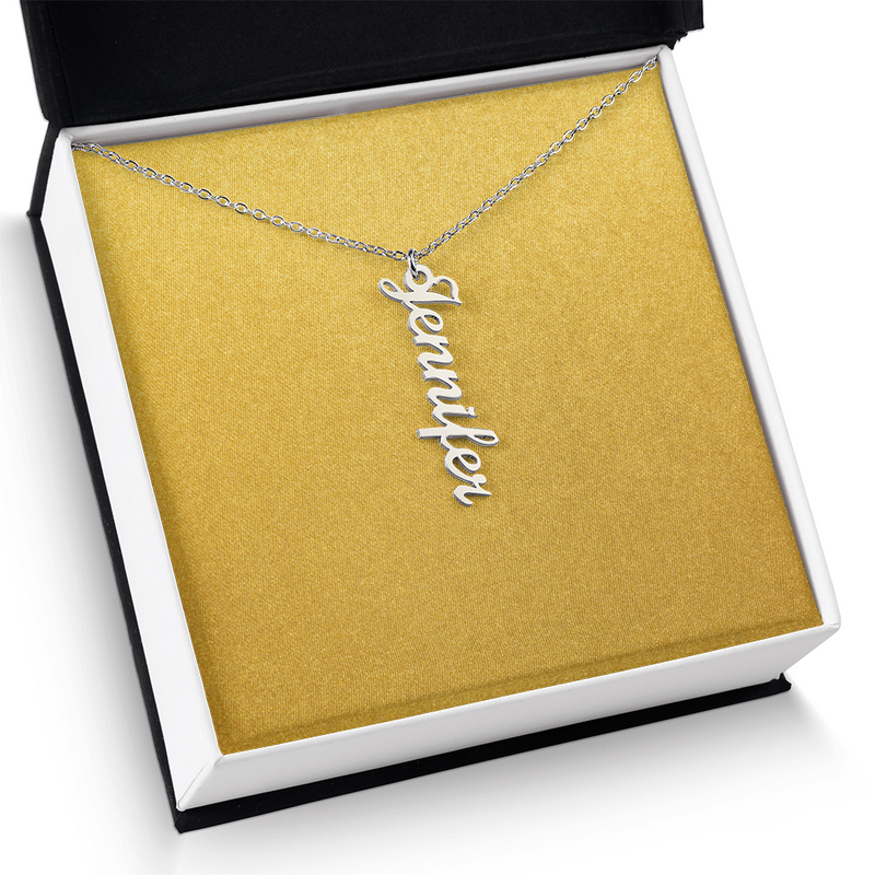 Personalized Vertical Name Necklace