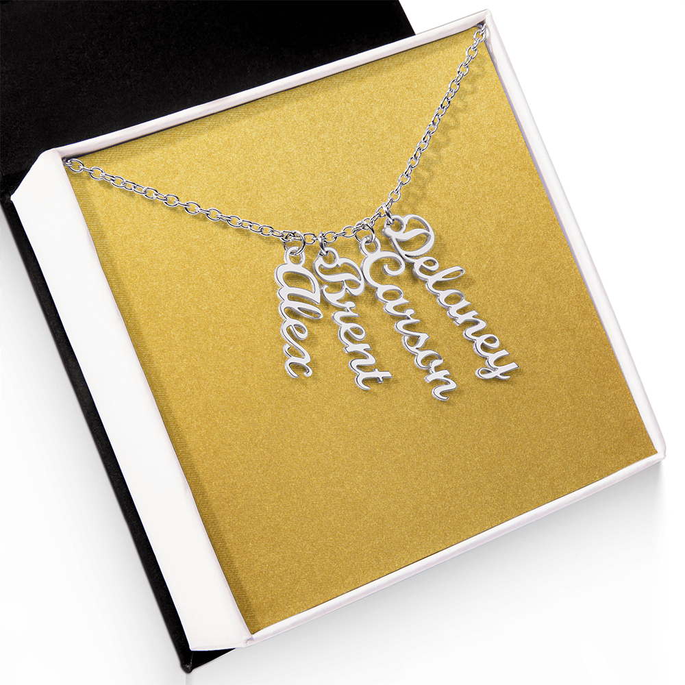 Personalized Vertical Name Necklace