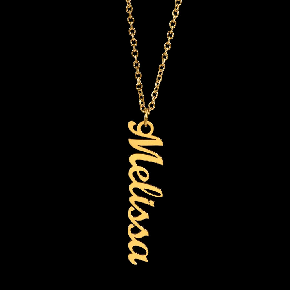 Personalized Vertical Name Necklace