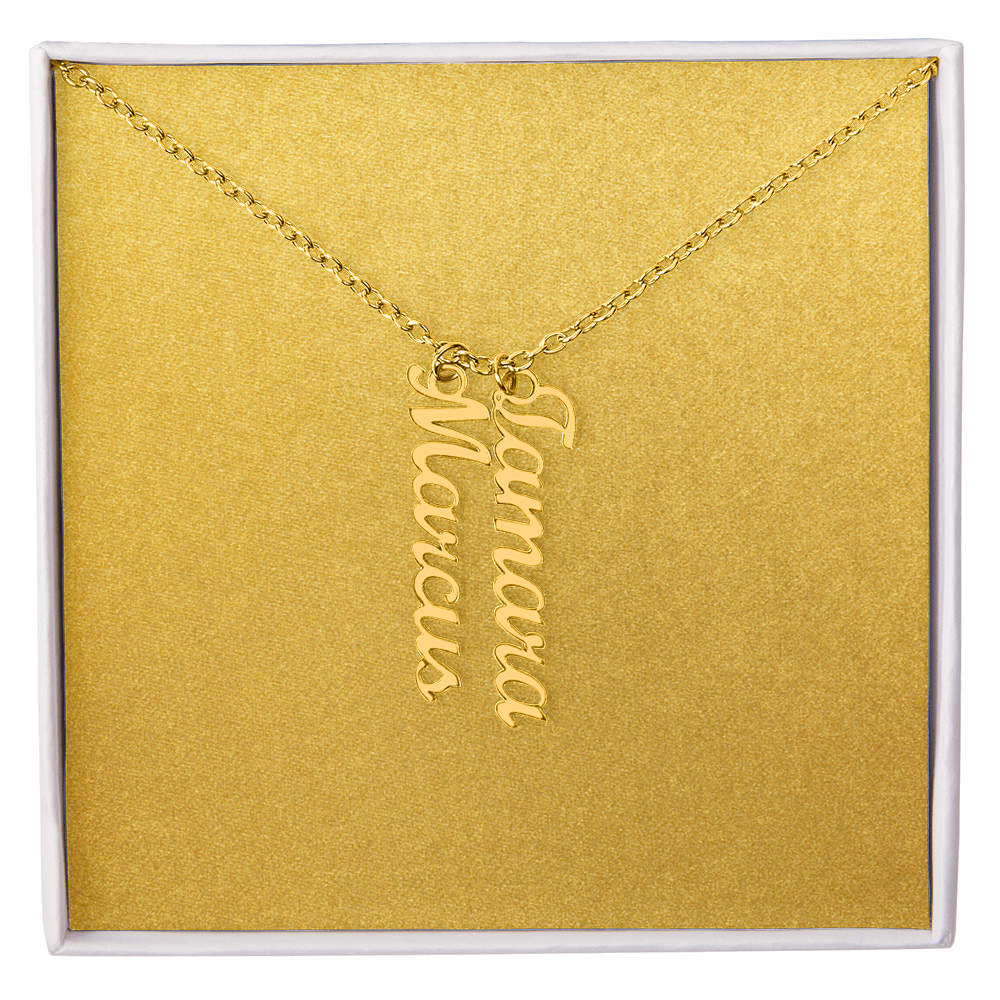 Personalized Vertical Name Necklace