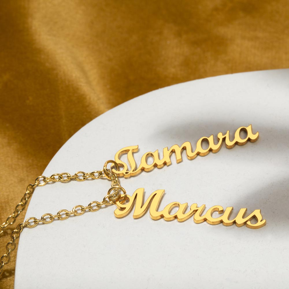 Personalized Vertical Name Necklace