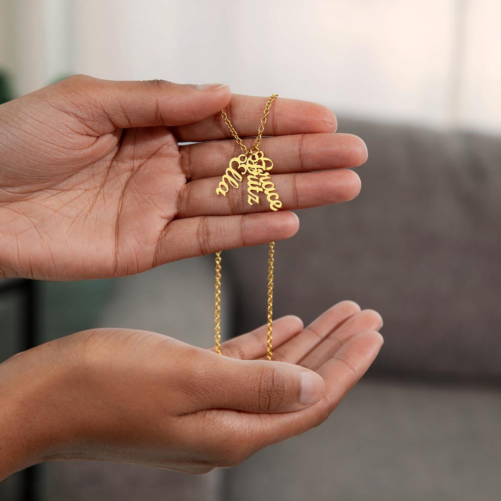 Personalized Vertical Name Necklace