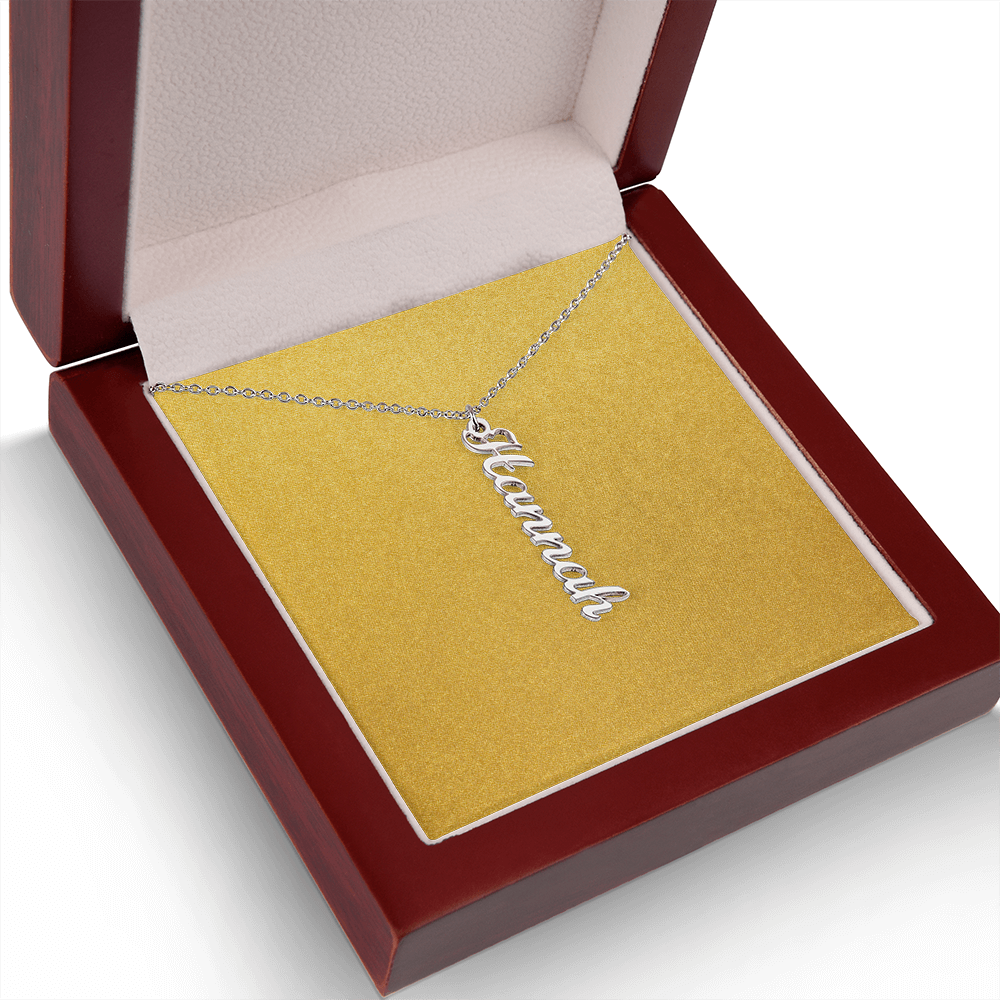 Personalized Vertical Name Necklace