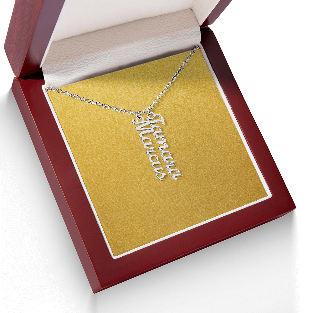 Personalized Vertical Name Necklace