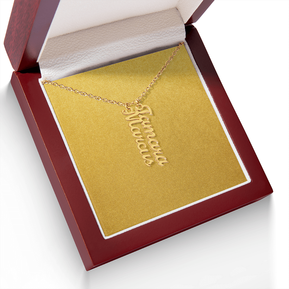 Personalized Vertical Name Necklace