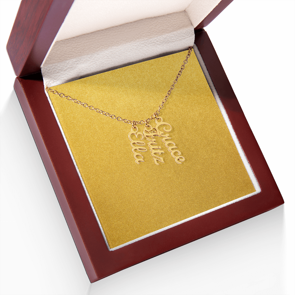 Personalized Vertical Name Necklace